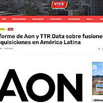 Informe de Aon y TTR Data sobre fusiones y adquisiciones en Amrica Latina